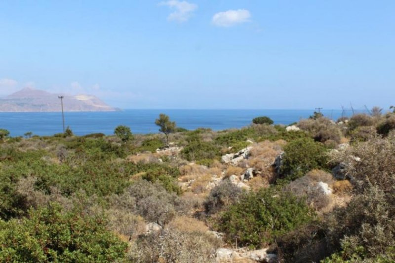 Kokkino Chorio Grundstück mit offenem Meerblick Grundstück kaufen